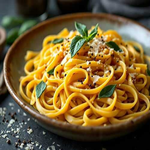 Tagliatelles à la crème de butternut - aussi facile que délicieux !