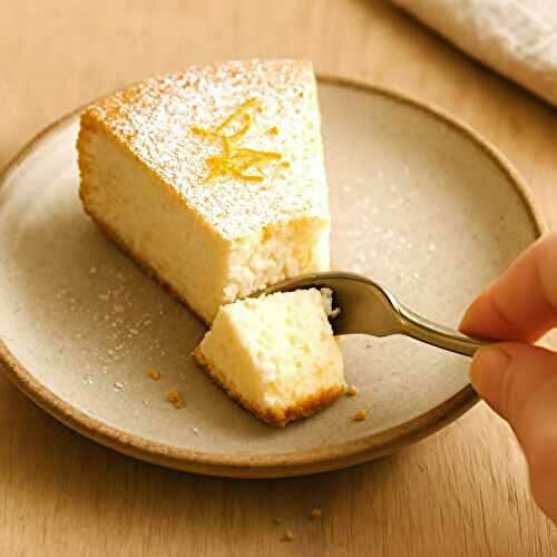 Gâteau léger au fromage blanc sans gluten - recette aux agrumes
