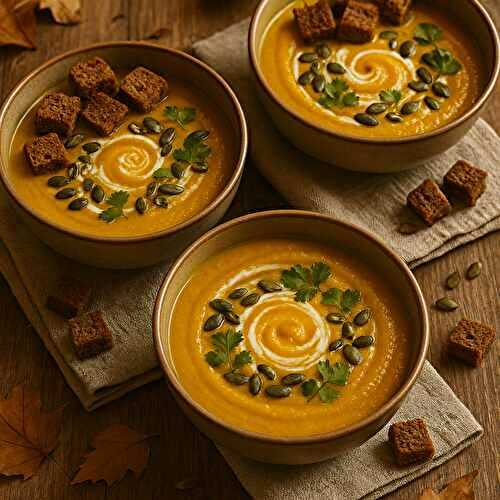 Velouté détox potimarron curcuma en 40 min