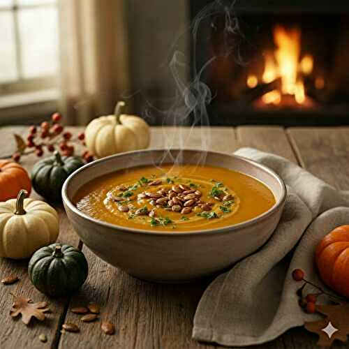 Soupe de potimarron en 35 min : Velouté cocooning facile