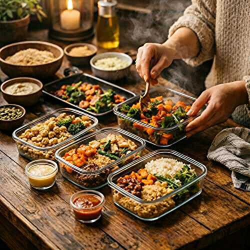 Batch cooking lunchbox d’hiver : repas maison prêts à emporter