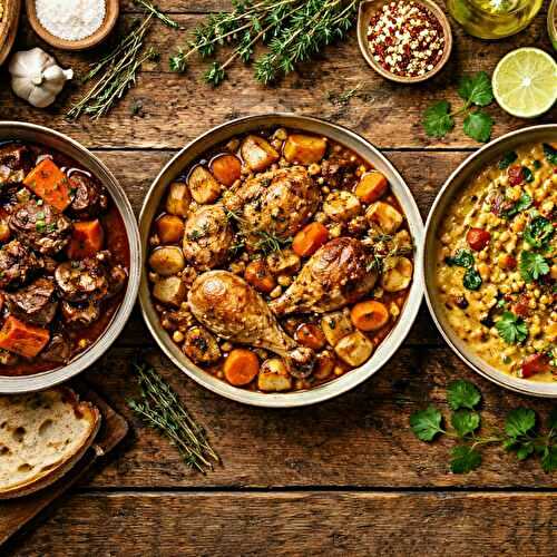 Plats mijotés batch cooking : 1 recette, 3 idées de repas