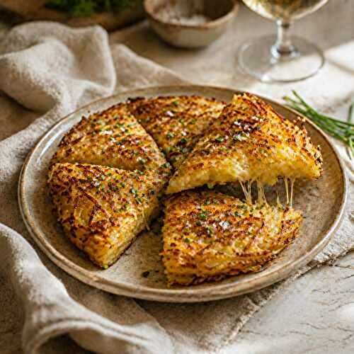 Galette pommes de terre au fromage à la poêle en 20 min