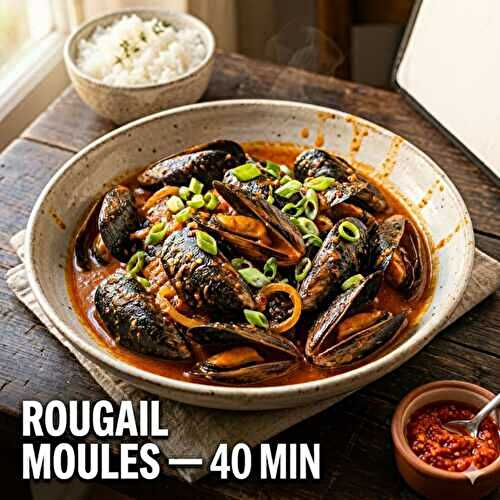 Rougail moules express : peut-on le réussir en 40 minutes ?