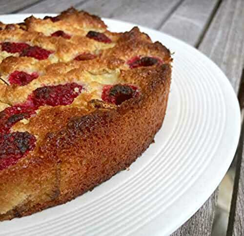 Gâteau coco framboise rhubarbe