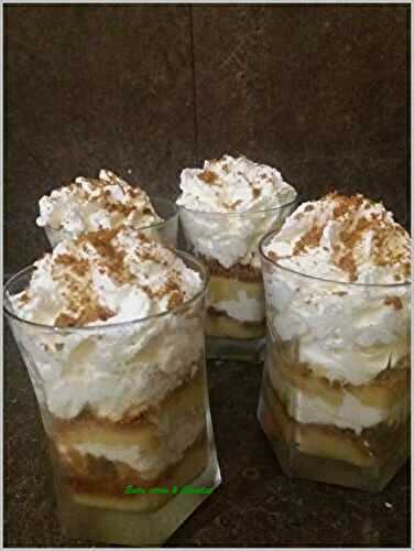 Verrines aux pommes & gateaux Belges