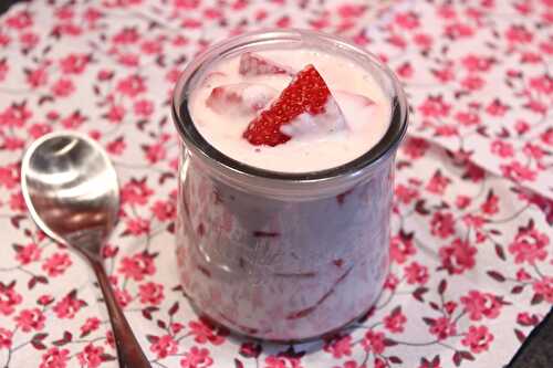 Fromage blanc aux fraises