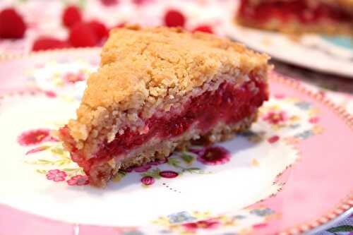 Gâteau-crumble aux framboises