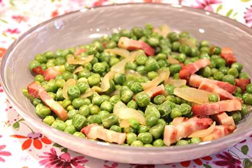 Poêlée de petits pois