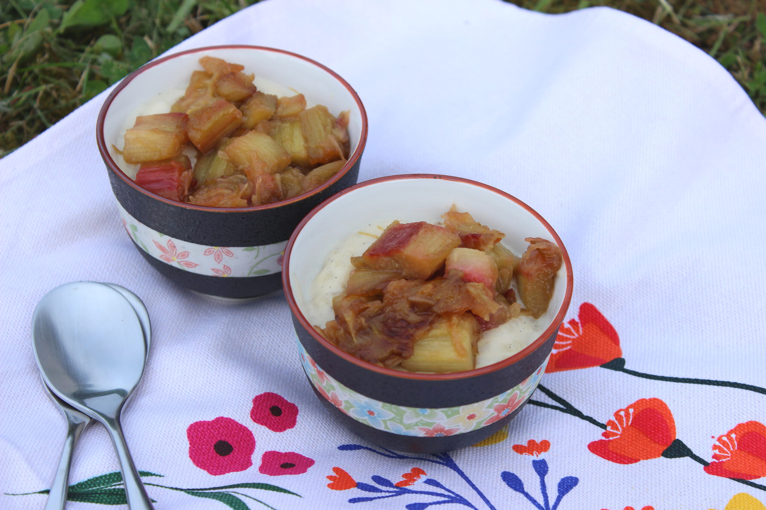 Riz au lait à la rhubarbe