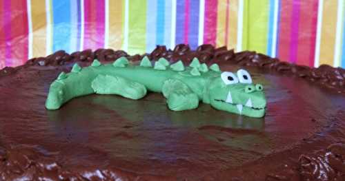 Gâteau d'anniversaire tout choco-croco