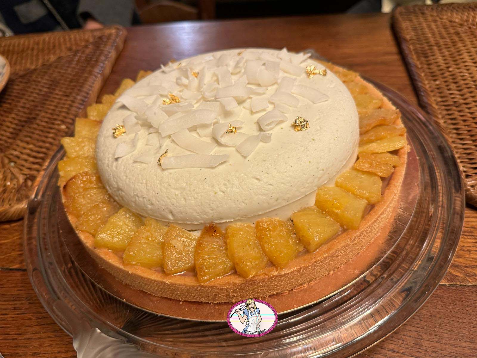 Tarte sous les tropiques mangue coco et ananas