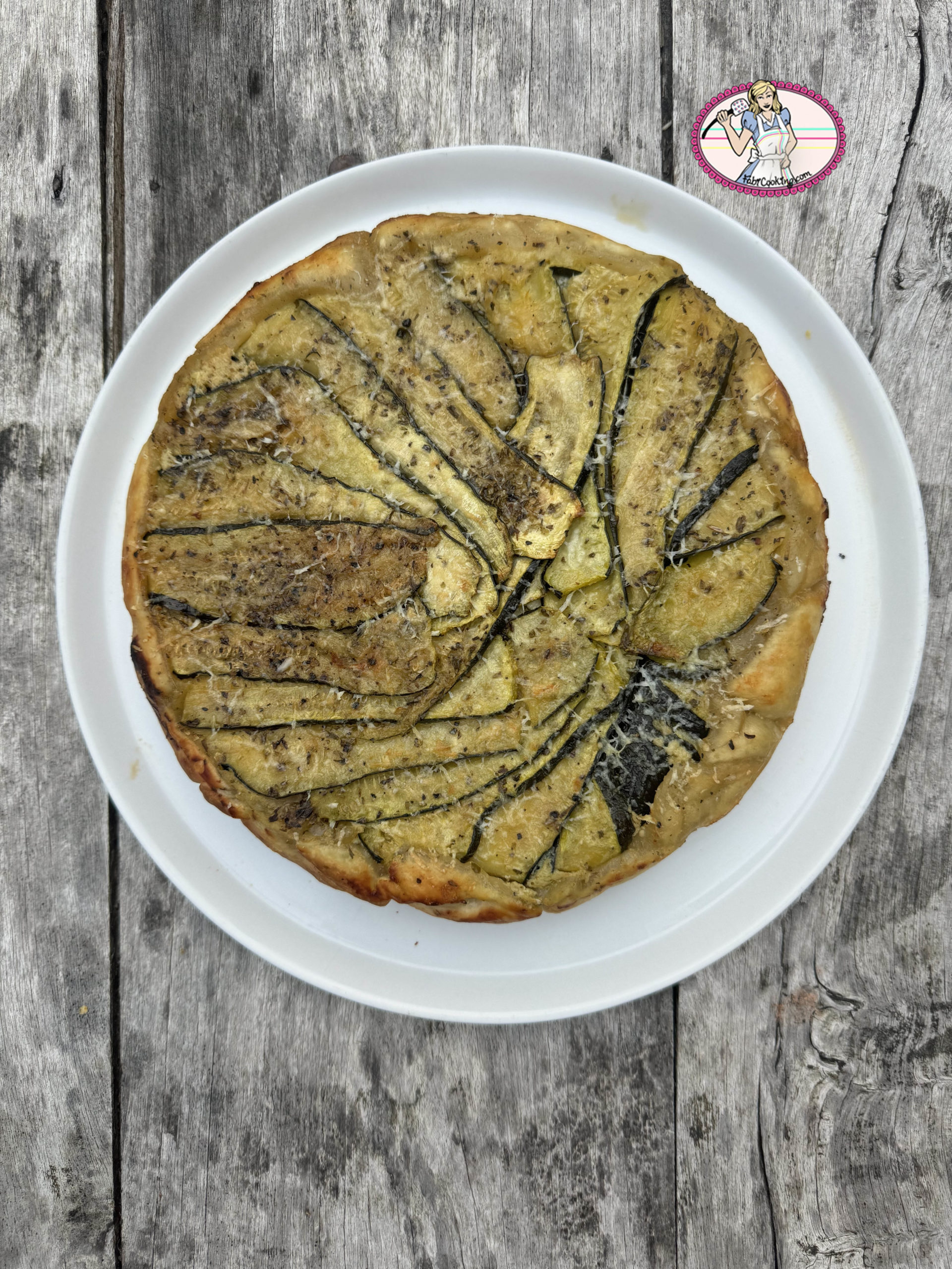 Tatin de courgettes aux 3 fromages