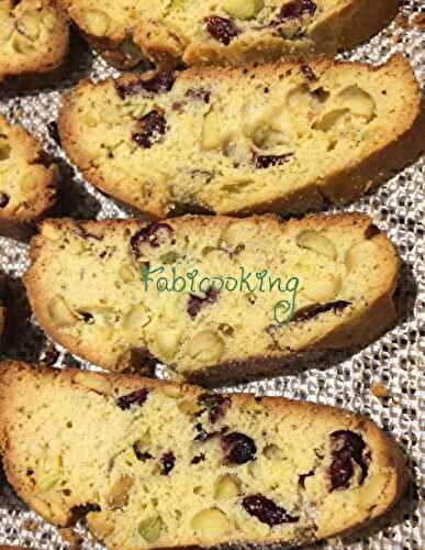 Biscotti pistache et cranberry