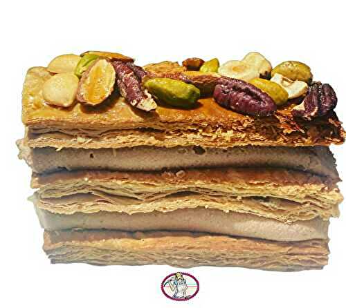 Mille-feuille aux fruits secs et praliné: recette gourmande et facile à réaliser