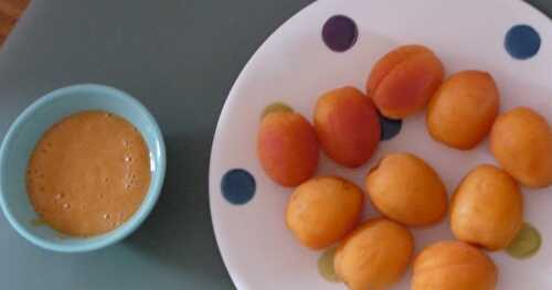 Millet pour Judith et moi (et couleur orange : abricots pour la miss, orange dans ma salade!)