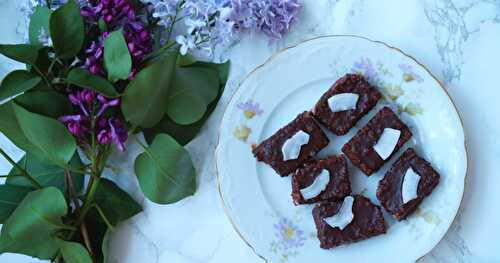 Petites bouchées coco-choco (vegan, sans gluten)