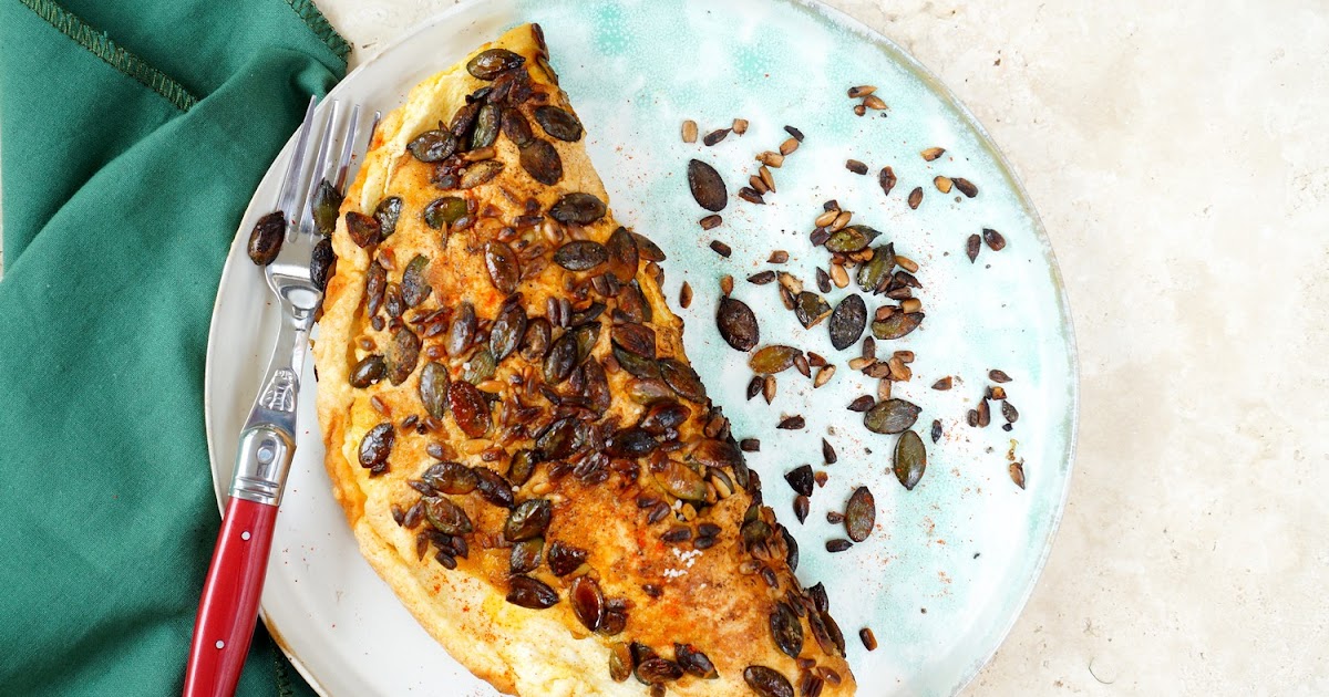 Omelette soufflée aux graines et paprika fumé (veggie, épices)