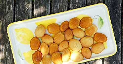 Mini madeleines citron et miel (goûter, dessert)