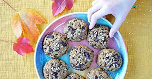 Cookies butternut, graines de tournesol, chocolat (gôuter, dessert, amap)