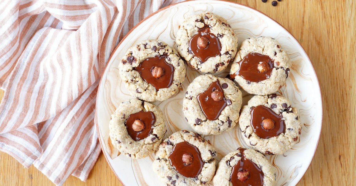 Cookies noisettes et chocolat (dessert, goûter, biscuits)