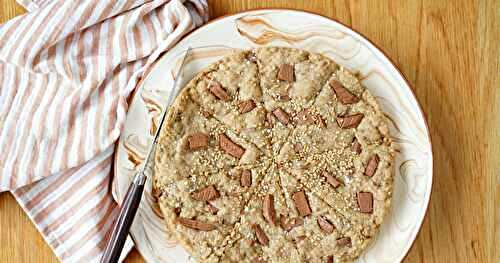 Cookies sésame et chocolat (goûter, vegan)