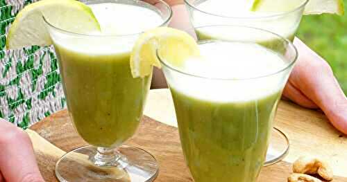 Soupe petits pois, cajou, gingembre (soupe, vegan, sans gluten)