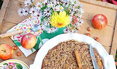 Gâteau pommes, noisettes, cannelle (gâteau, goûter, dessert)