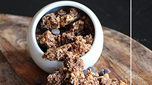 Granola chocolat et cacahuètes