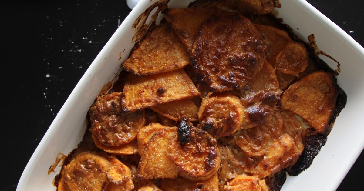 Gratin de patates douces crémeux au beurre de cacahuète : Un délice réconfortant