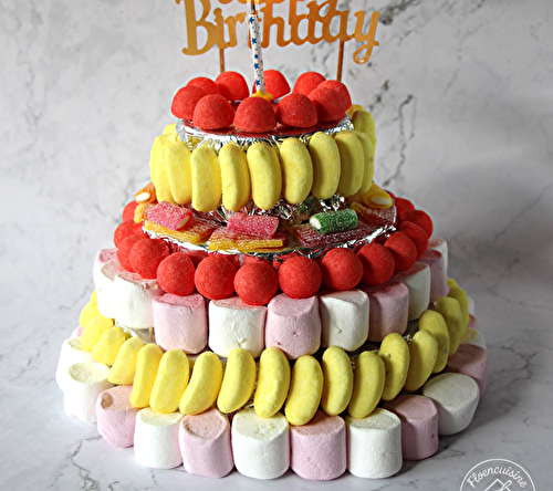 Gâteau de bonbons maison : la touche festive pour un anniversaire