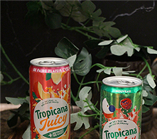 J'ai testé : Tropicana Juicy Pêche & Pomme Cassis Framboise