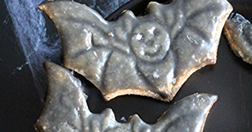 Biscuits chauve-souris au citron pour Halloween