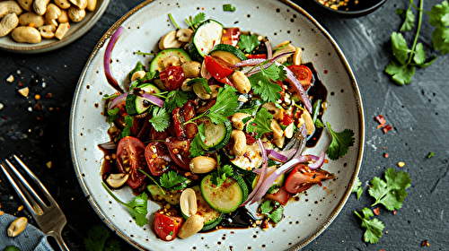 Salade de courgette et ses tomates séchées : une explosion de saveurs pour votre bien-être