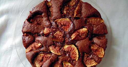 Gâteau au chocolat et aux figues