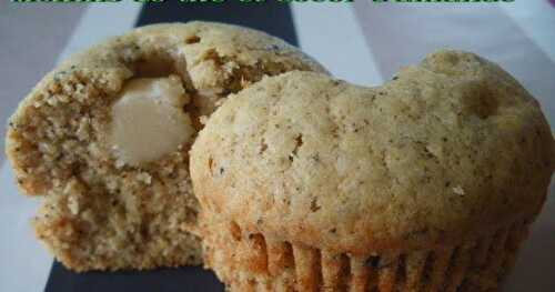 Muffin au thé vert et au coeur d'amande
