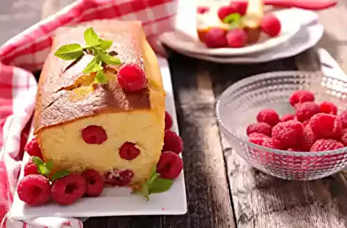 Cake aux framboises maison : recette simple et savoureuse