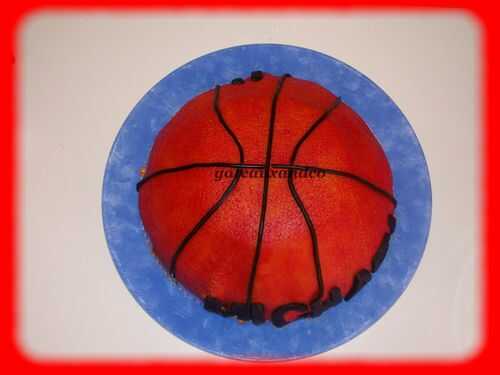 Gâteau ballon de basket