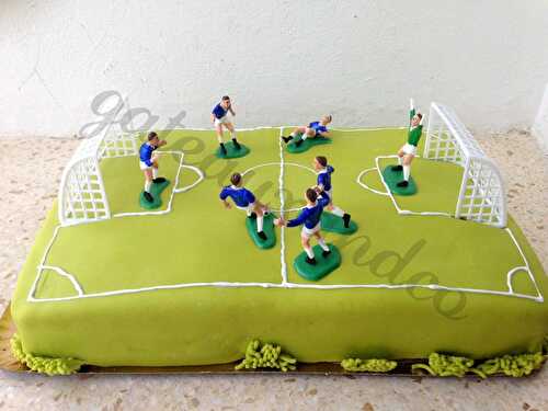 Gâteau terrain de foot/soccer field cake