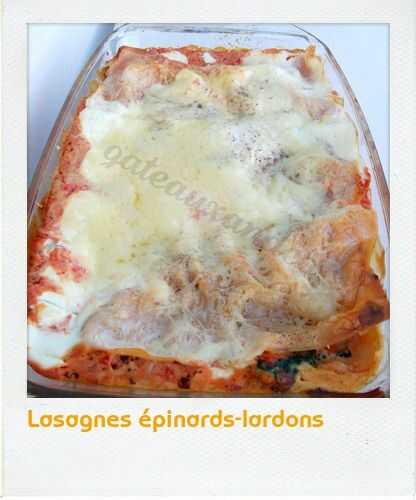 Lasagnes épinards-poivrons