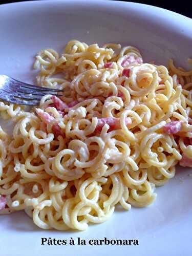 Spaghetti à la carbonara très simples