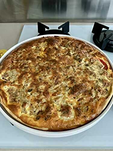 Quiche thon, tomate et moutarde Jow