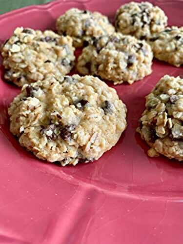 Cookies chocolat et flocons d'avoine (avec ou sans gluten)