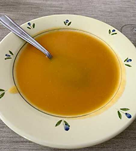 Soupe au butternut au blender chauffant