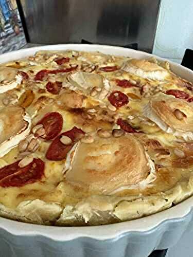 Quiche au pesto et chêvre