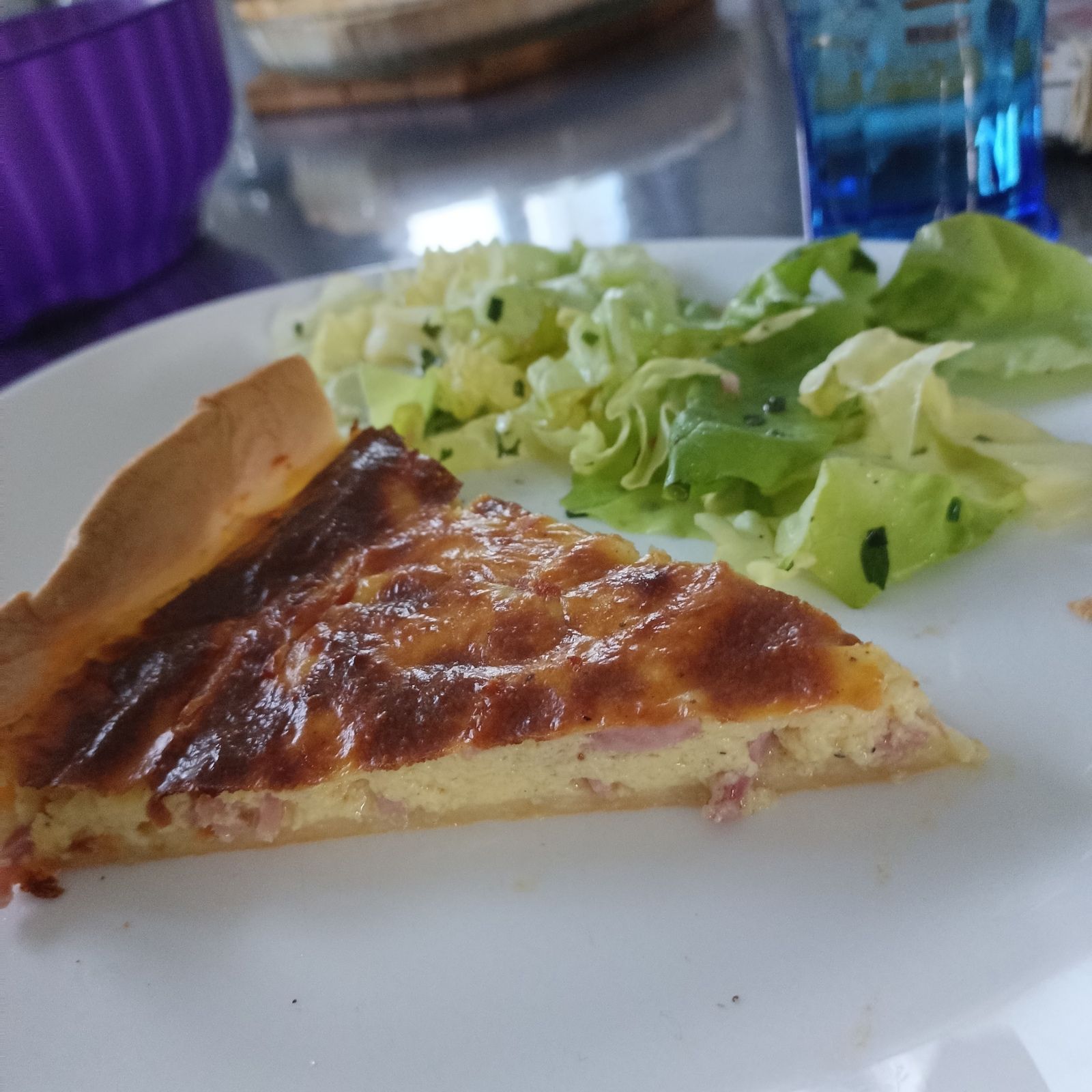 Tarte aux 2 fromages et jambon 