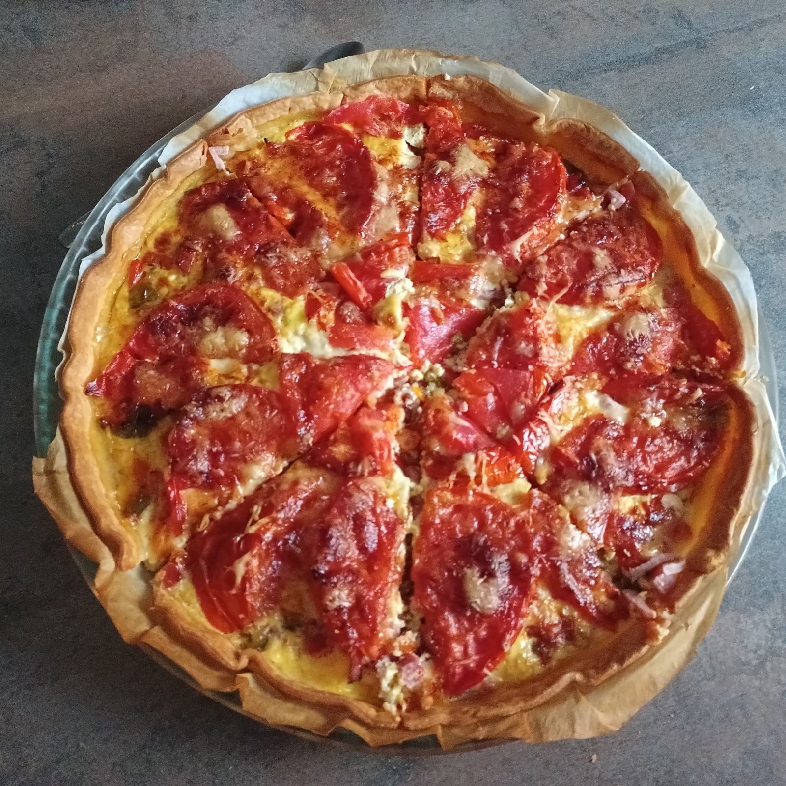 Tarte aux légumes et jambon de Gigi