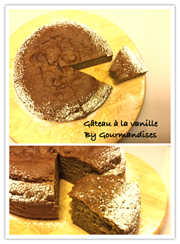 Gâteau à la vanille ( SANS SUCRE ajouté ...SANS BEURRE...SANS LACTOSE..) 156 cal/ par part