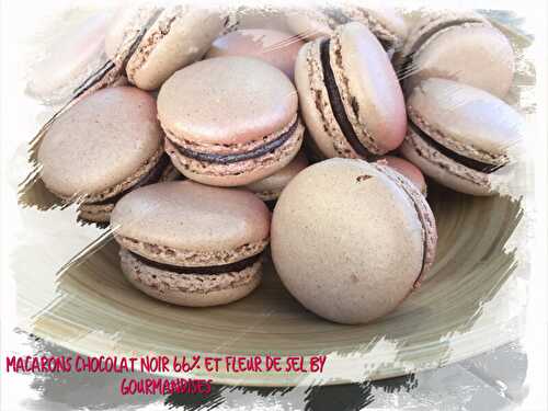 Macarons chocolat noir du Mexique 66% / fleur de sel