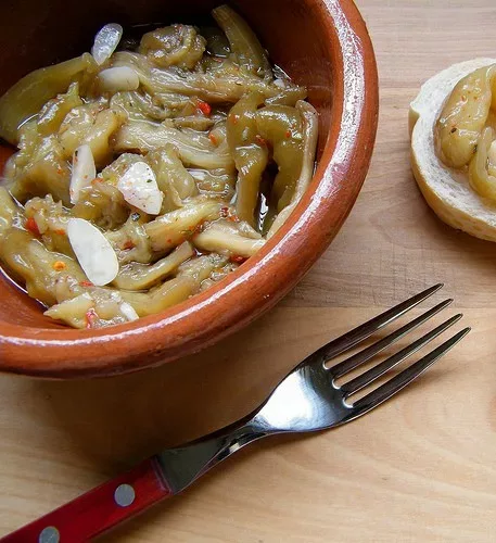 Aubergines à l’Escabèche